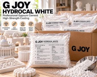 Gips cementowy Hydrocal White, worki po 2 funty — Studio Case (opakowanie 5, 10, 15 lub 20 sztuk) | Tynk odlewniczy o wysokiej wytrzymałości