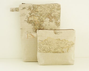 Wet bag/diaper bag/wetbag world map