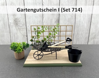 Garden voucher (Set 714) Money voucher • Cash gift • Gardening • Retirement • Voucher • Relaxation • Time out • Leisure • Thank you