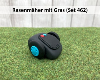 Mini Rasenmäher (Set 462) • Mini Rasenmäherroboter • Wichtel Rasenmäher • Roboterrasenmäher • Automatischer Mäher • Wichtel Garten