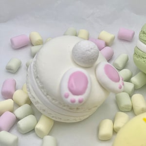 Faux Easter Bunny Butt Macaroon / Faux Bunny Tail Macaroon / Fake French Macaroon / Fake Easter Food / Fake Food Display / Easter Decor
