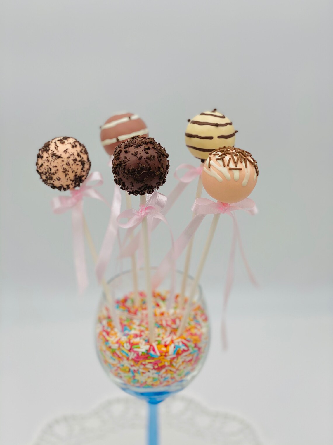 Faux Cake Pops Set of 5 Fake Cake Pops Imitation Food Fake Etsy