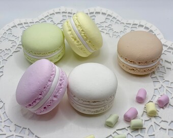 Set of 5 Standart Fake Macaroons Faux Macaroon Bakery Display Fake Cookie Parties Photo Sessions Prop Kitchen Decoration Fake Food Display