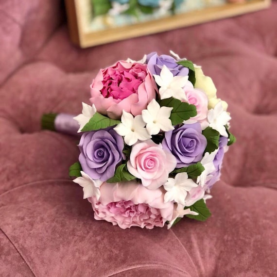 Rose Blütenkopf Blumen Dekor Handgefertigt Konservierte Getrocknet
