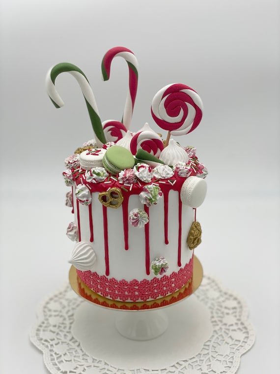 Etsy christmas cake decorations Clearance