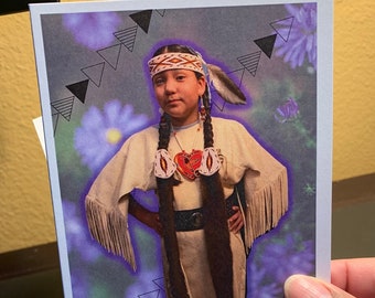 Ms Medicine Greetings cards; blank inside; Native American; Indigenous (8 pieces with envelopes)