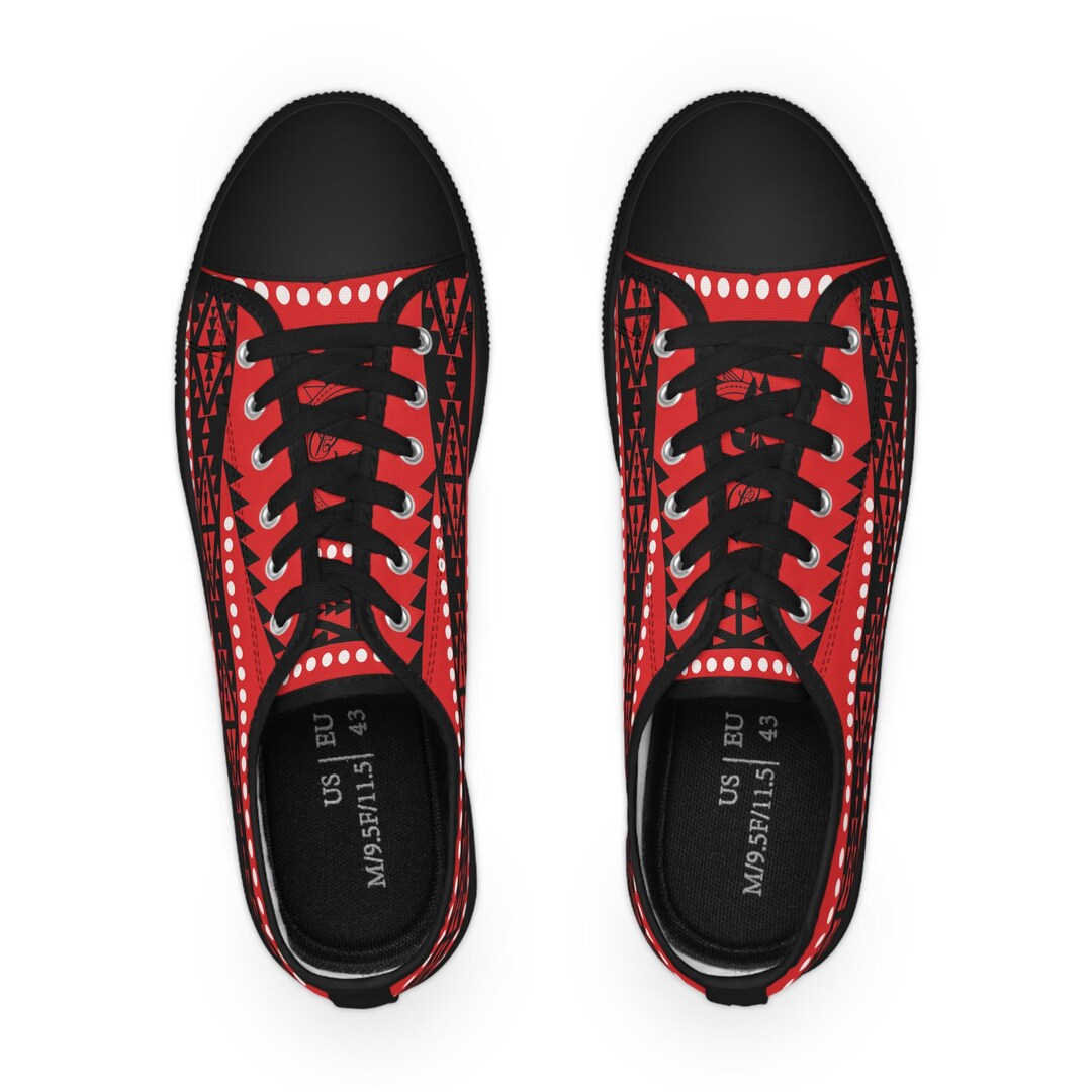 Multicolor Native Aztec Abstract Geometric Men's Low Top Shoes