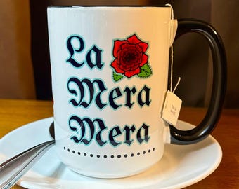 La Mera Mera Roses Coffee Mug, 15oz