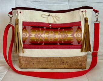 Handmade purse; Native made; Canvas purse; Crossbody; Shoulder Bag; Indigenous Made: Support Native Artists; Native Fashion