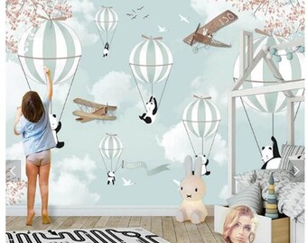balloon wallpaper etsy
