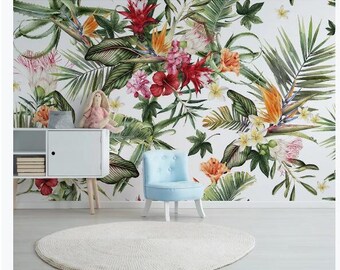 Wallies Flower Garden Peel /& Stick Wall Mural Sticker Dorm