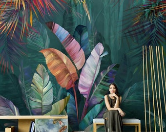 Tropical Wall Mural Etsy
