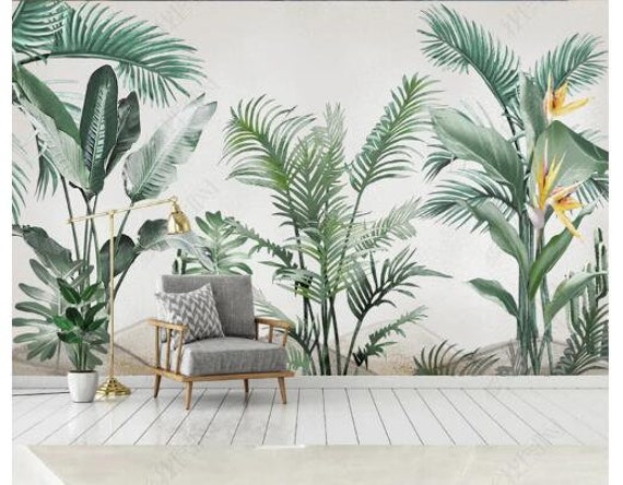Download Aesthetic Tropical Plants Digital Artwork Wallpaper  Wallpapers com