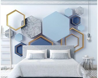 Custom Murals Wallpaper Modern 3D Stereo Abstract Art Geometric Photo Wall Painting Living Room Bedroom Background Wall Covering