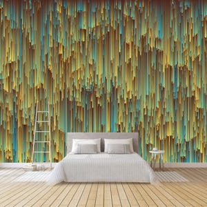 Pixels Crystal Background Glitch Background Crystal Motif Wall Background Creative Wallpaper Wall Mural Home Decor