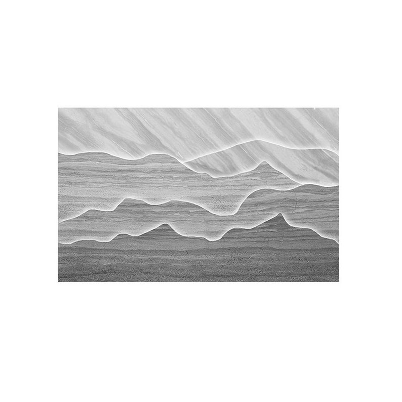 Simple Grey Marble Wallpaper Wall Murals Wall Decor Etsy