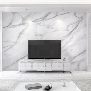 Marble Wallpaper Mural: Peel and Stick Wall Decor