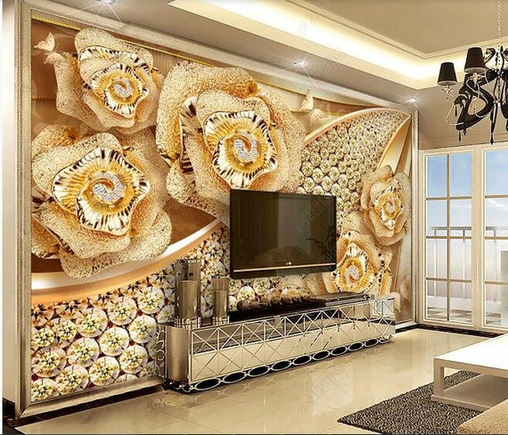 Custom 3D Wallpaper European Style Mural for Living Room in Pure Color Wall  Paper - China Wallpaper, Wall Paper | Made-in-China.com