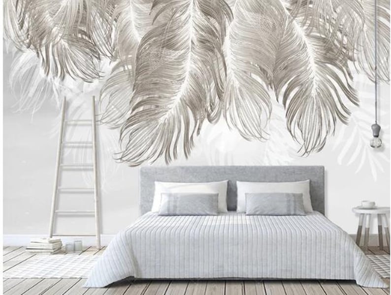 Custom Wall Mural Wallpaper Modern Abstract Hand Painted Big Etsy