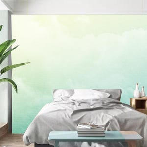Ombre Grüne Wolken Natur Tapete Wandbild Wohnkultur Bild 3