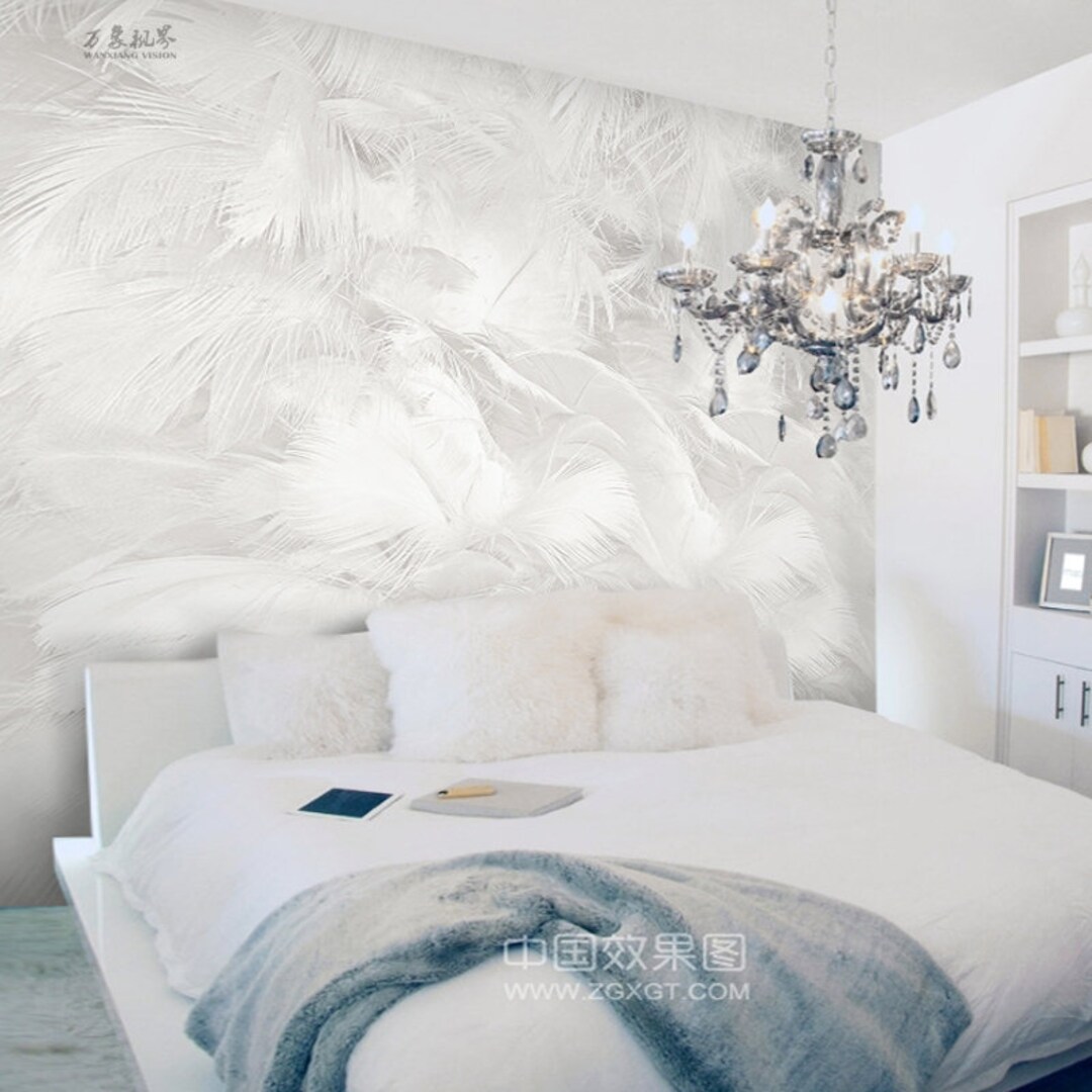 Feather 3D Stereo Acrylic Mirror Wall Stickers Living Dining Room Bedside  Creative Home Self-Adhesive Decorative