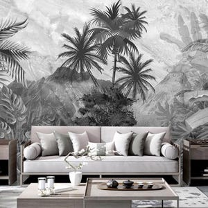 Tropical Rainforest Plants and Trees Forest Jungle Wallpaper Wall Mural Home Decor