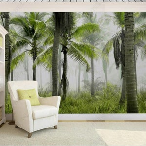 Huge Palm Tree Forest Wallpaper Wall Mural Home Decor for Living Room Bedroom Dinning Room