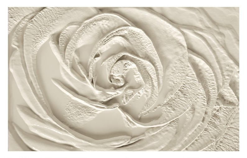 3D Embossed Wall Papers Rose Flower Photo Wallpaper Mural Home Etsy