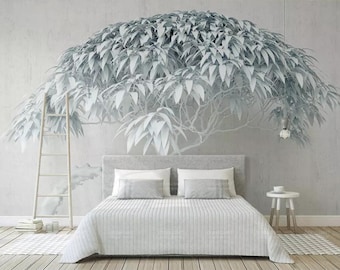 3D Baum Wallpaper Wandbild: Kreative Stein Hintergrund Wanddekor