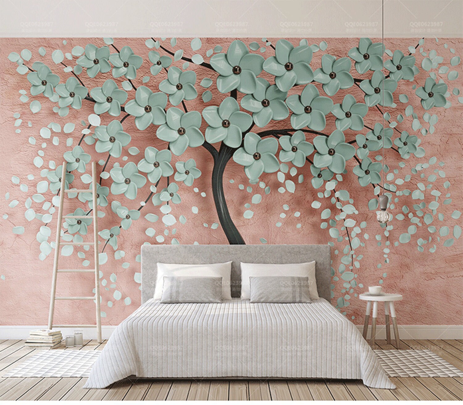 3D Wall Sticker Mirror Flower Wall Art Flower Wall Decals for Girls Bedroom  3d