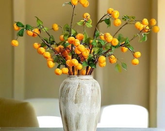 25,59 Zoll künstliche kleine Kumquat Zweige - Haus, Wohnzimmer & Tisch Dekor DIY Hochzeitsdeko