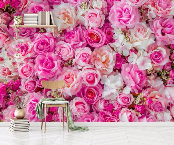 3D Illustration of beautiful pink flowers 3d background 3D Wallpaper-ILLUSTRATION  Stock Photo - Alamy