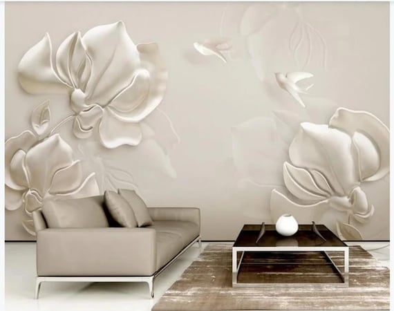 Papier peint adhésif Magnolias subtils iii - 392 x 280 cm