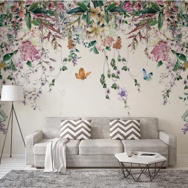 Flower Wall Murals Etsy