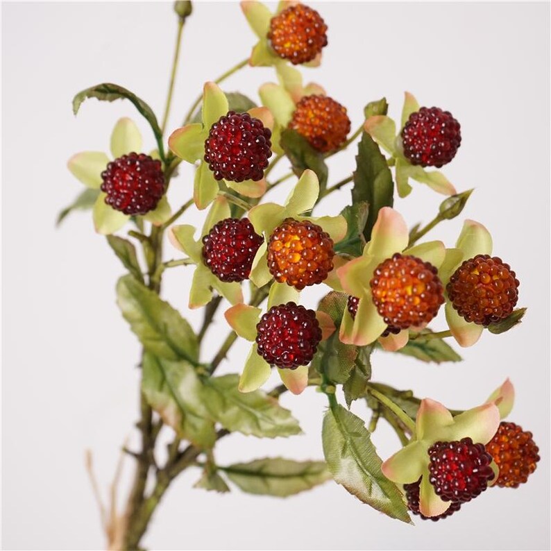 Artificial Raspberry Bunch: DIY Wedding Floral Prop (2 Pieces, 18.11 ...