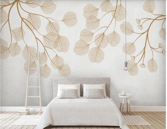 Custom Wall Mural Wallpaper Modern Abstract Hand Painted - Etsy Custom Wall Mural Wallpaper Modern Abstract Hand Painted - Etsy