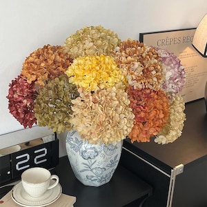 Luxury Dusty Hydrangea Artificial Flowers: DIY Wedding Home Decor