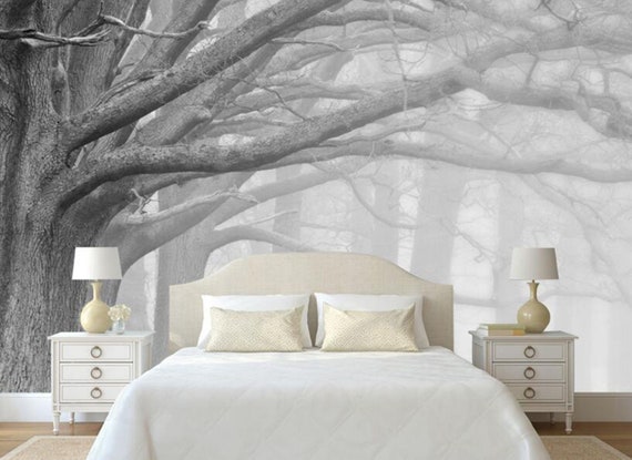 Sketch Wallpaper Living Room Bedroom Murals Modern Black and - Etsy Sketch Wallpaper Living Room Bedroom Murals Modern Black and - Etsy