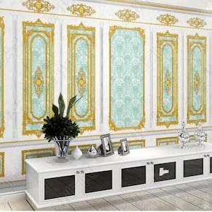 European Style Luxury Column Wallpaper Wall Mural Home Decor for Living Room Bedroom Dinning Room