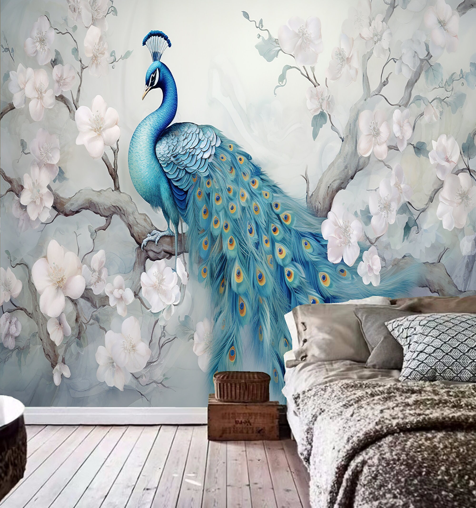 Papier Peint Autocollant 3D – Magnolia H6077 – Fleurs – Amovible – Neuf