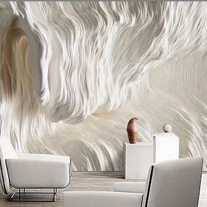 Simple Grey and White Marble Wallpaper Wall Murals Wall Decor