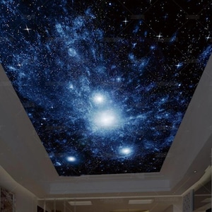 Night Sky Starry Ceiling Wallpaper Wall Mural Hotel Restaurant Living Room