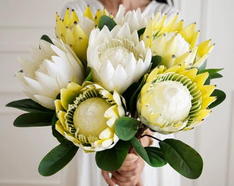 Künstlicher Protea-Blumenstiel: Hauptblumendekor (70 cm)