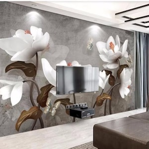 Custom 3D Photo Wallpaper Flower Mural Retro Modern Living Room Sofa TV Background Wallpapers Home Decor Wall Paper