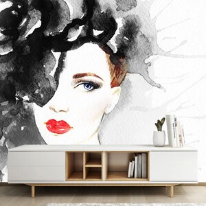 Woman Portrait Beauty Woman Wallpaper Wall Mural Home Decor
