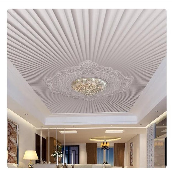 Embossed Ceiling Wallpaper Etsy