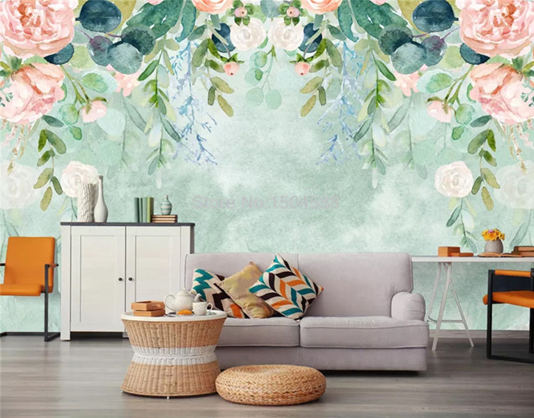 Green Leaves Corner – trendy wall mural – Photowall