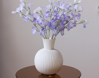 Ramo de guisantes de olor artificiales: decoración floral realista para bodas (62 cm)