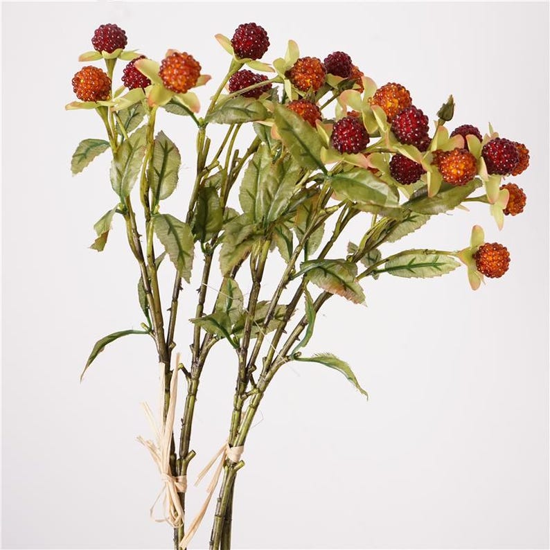 Artificial Raspberry Bunch: DIY Wedding Floral Prop (2 Pieces, 18.11 ...
