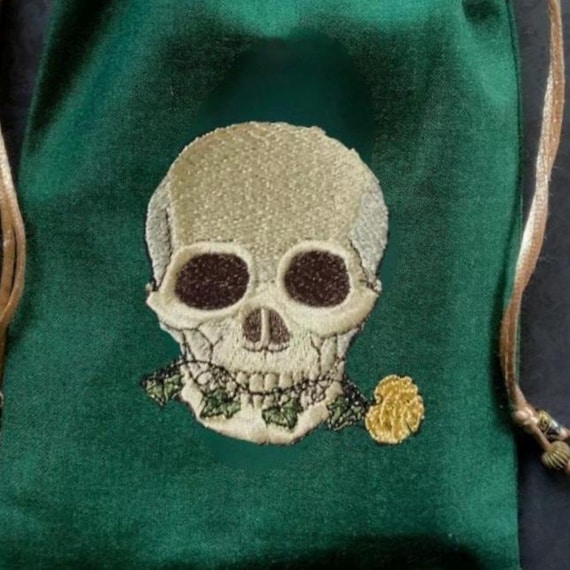 Skull drawstring bag hotsell